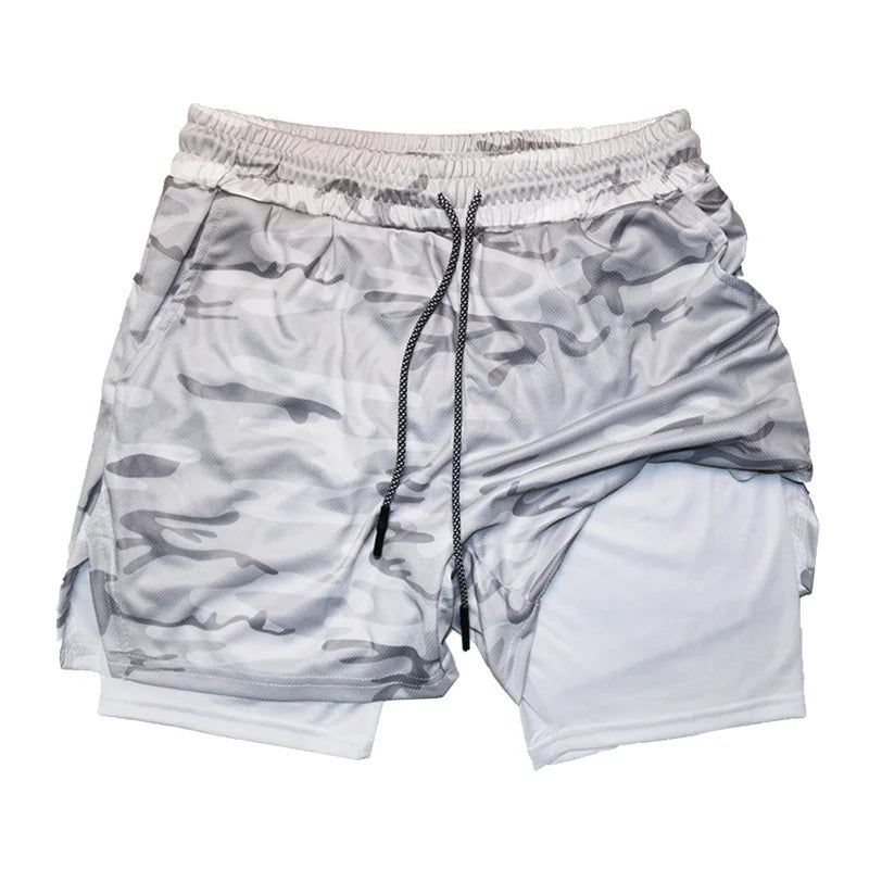 Men's Multi Pocket Shorts Fitness Shorts Casual Beach Sports Lined Skinny Shorts Everyday Style Mesh Camouflage Running Shorts - PCWLDASHRES