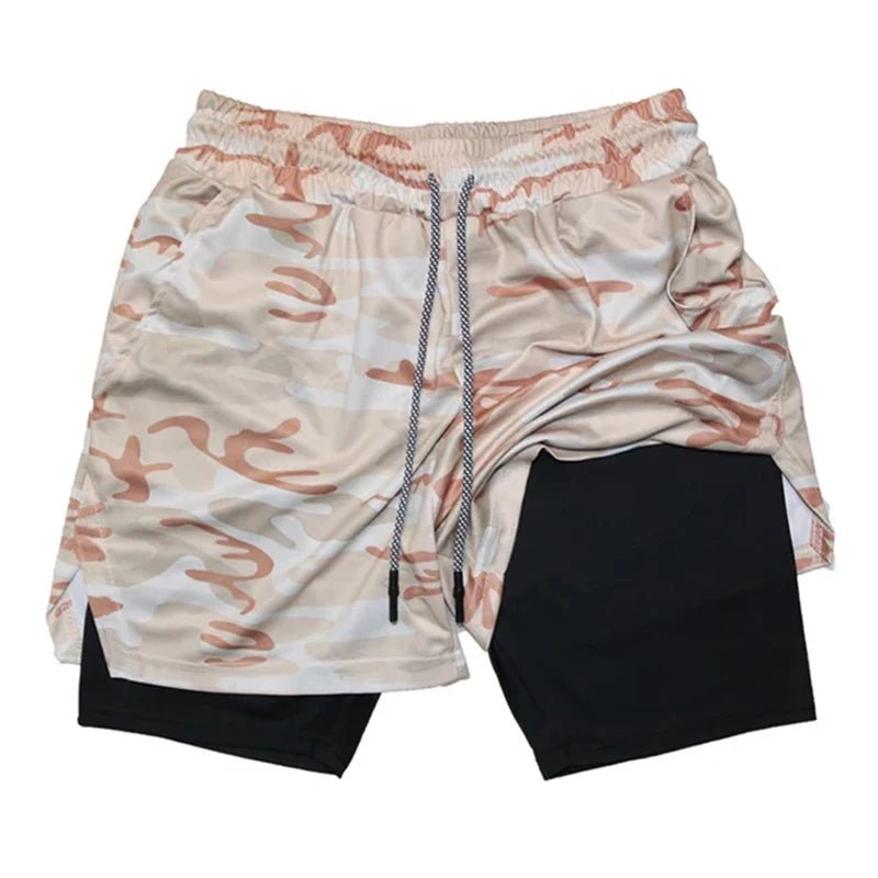 Men's Multi Pocket Shorts Fitness Shorts Casual Beach Sports Lined Skinny Shorts Everyday Style Mesh Camouflage Running Shorts - PCWLDASHRES