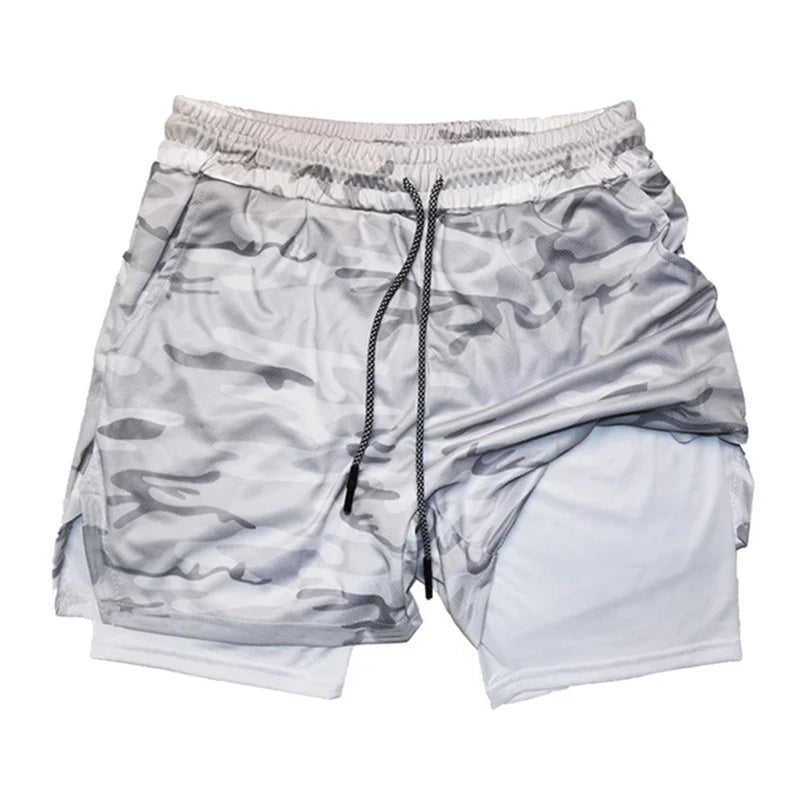 Men's Multi Pocket Shorts Fitness Shorts Casual Beach Sports Lined Skinny Shorts Everyday Style Mesh Camouflage Running Shorts - PCWLDASHRES