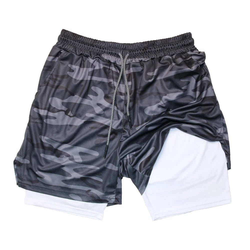 Men's Multi Pocket Shorts Fitness Shorts Casual Beach Sports Lined Skinny Shorts Everyday Style Mesh Camouflage Running Shorts - PCWLDASHRES