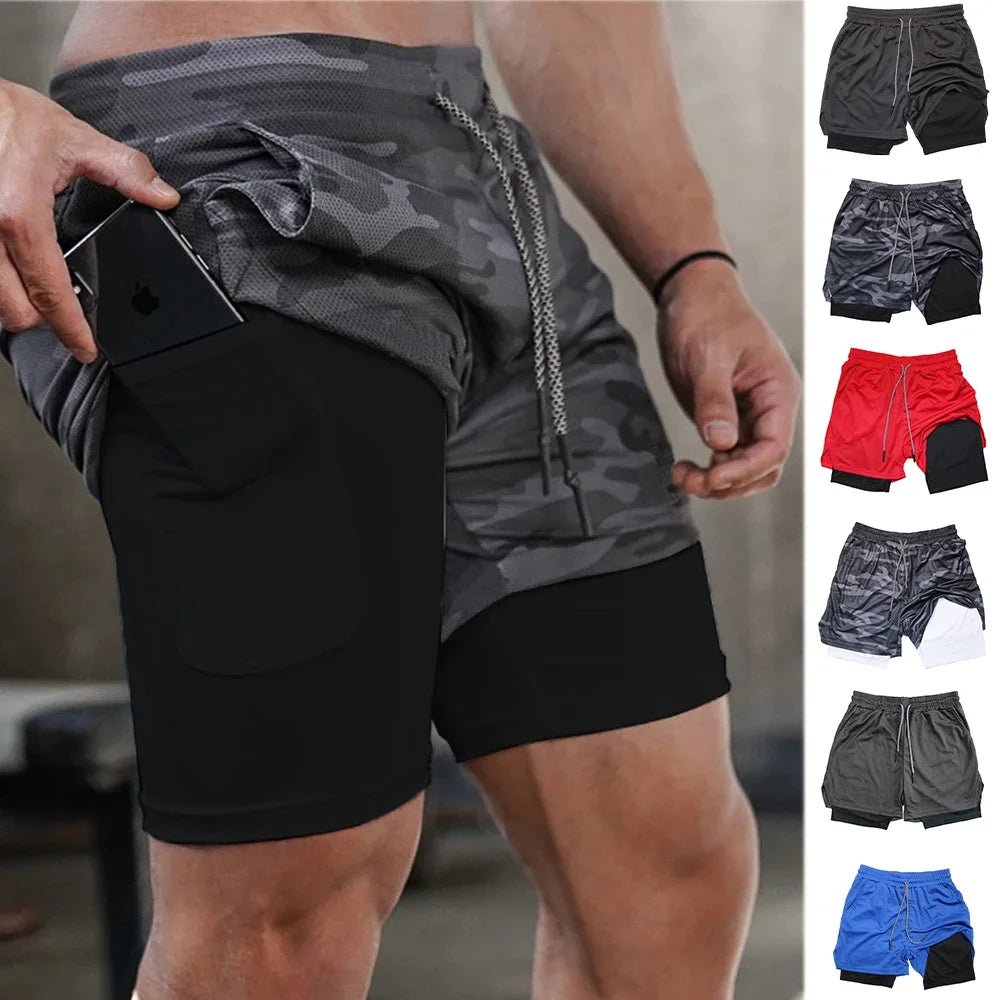 Men's Multi Pocket Shorts Fitness Shorts Casual Beach Sports Lined Skinny Shorts Everyday Style Mesh Camouflage Running Shorts - PCWLDASHRES