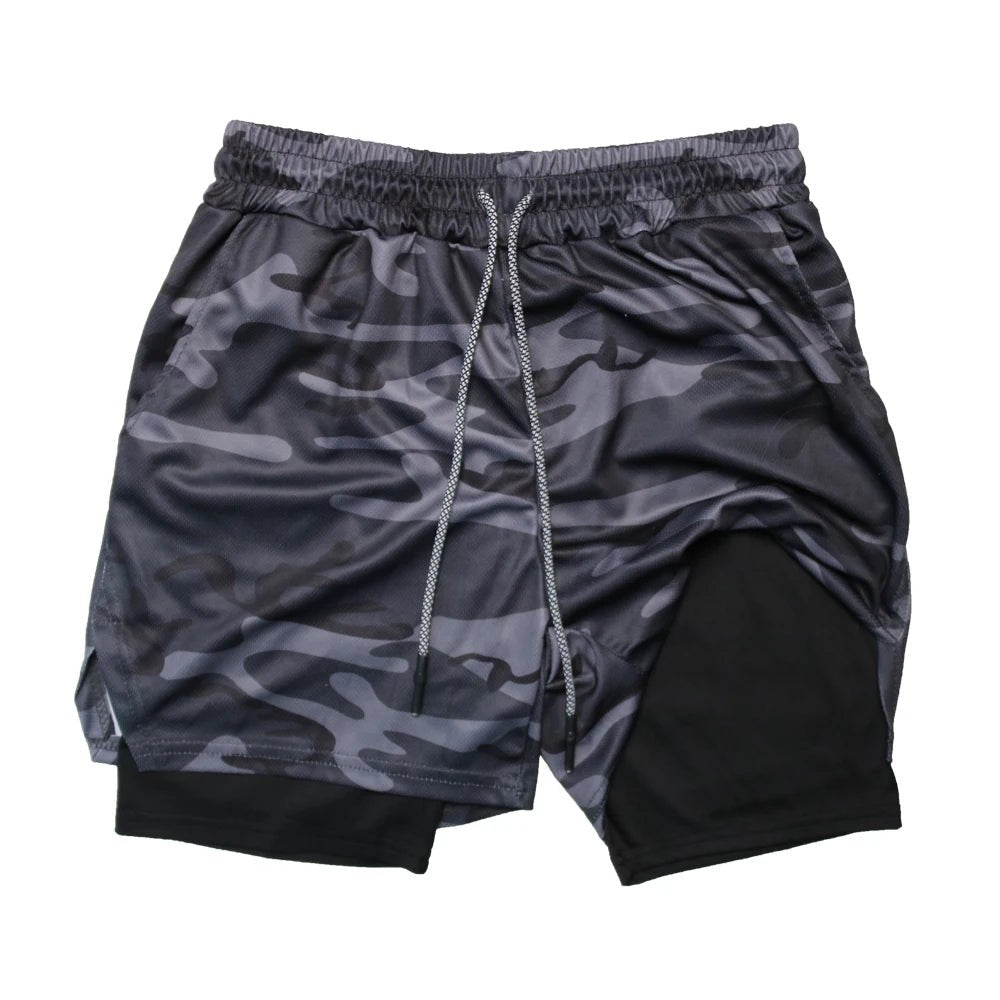 Men's Multi Pocket Shorts Fitness Shorts Casual Beach Sports Lined Skinny Shorts Everyday Style Mesh Camouflage Running Shorts - PCWLDASHRES