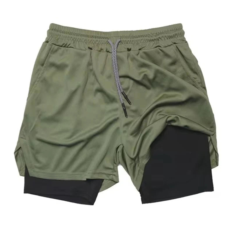 Men's Multi Pocket Shorts Fitness Shorts Casual Beach Sports Lined Skinny Shorts Everyday Style Mesh Camouflage Running Shorts - PCWLDASHRES