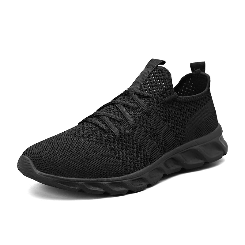 Men's shoes Four Seasons new plus size Flying weaving Lightweight Breathable Casual Sports Shoes Soft Sole Outdoor Running Shoes - PCWLDASHRES