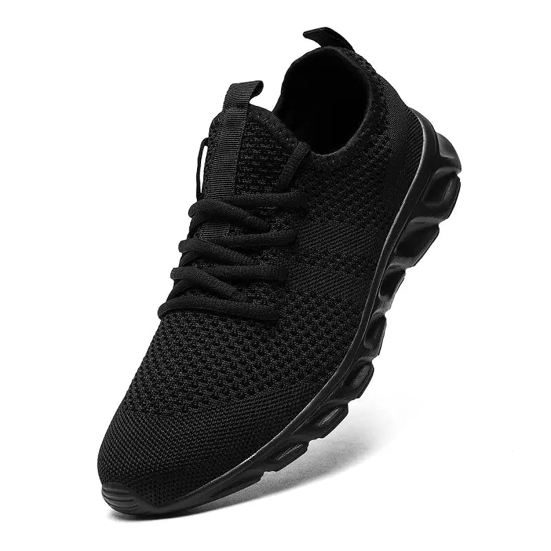 Men's shoes Four Seasons new plus size Flying weaving Lightweight Breathable Casual Sports Shoes Soft Sole Outdoor Running Shoes - PCWLDASHRES