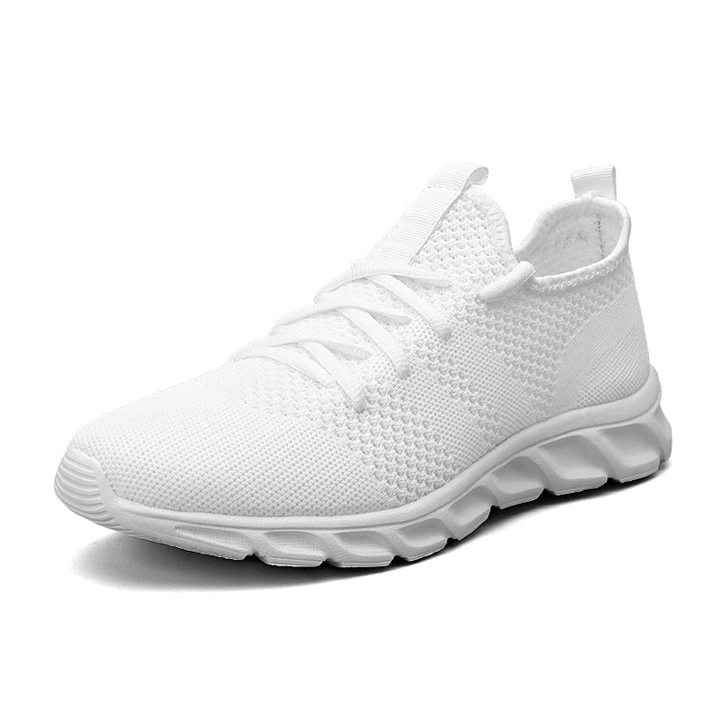 Men's shoes Four Seasons new plus size Flying weaving Lightweight Breathable Casual Sports Shoes Soft Sole Outdoor Running Shoes - PCWLDASHRES