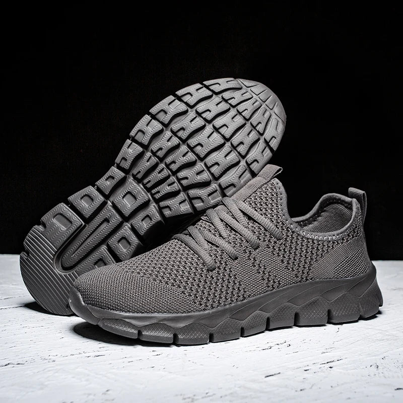 Men's shoes Four Seasons new plus size Flying weaving Lightweight Breathable Casual Sports Shoes Soft Sole Outdoor Running Shoes - PCWLDASHRES