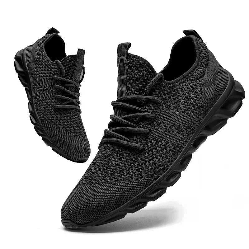 Men's shoes Four Seasons new plus size Flying weaving Lightweight Breathable Casual Sports Shoes Soft Sole Outdoor Running Shoes - PCWLDASHRES