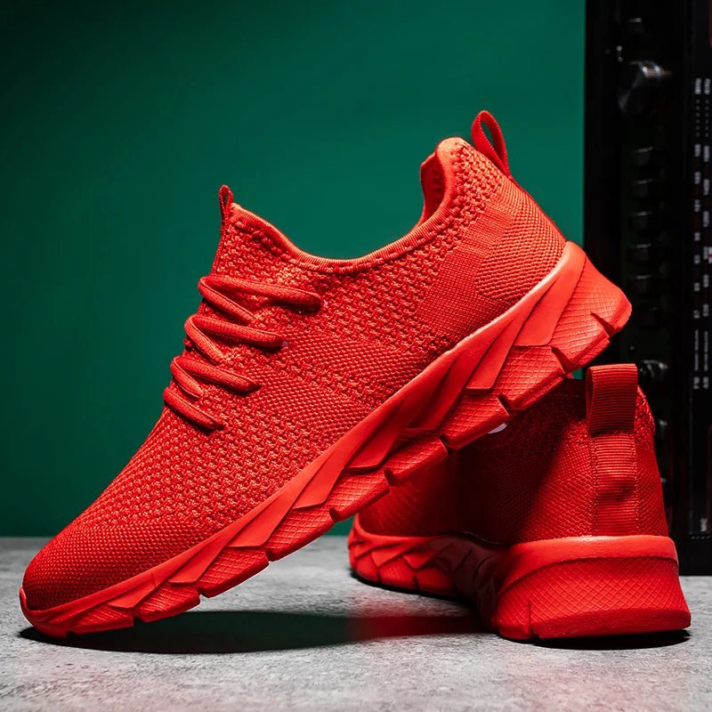 Men's shoes Four Seasons new plus size Flying weaving Lightweight Breathable Casual Sports Shoes Soft Sole Outdoor Running Shoes - PCWLDASHRES