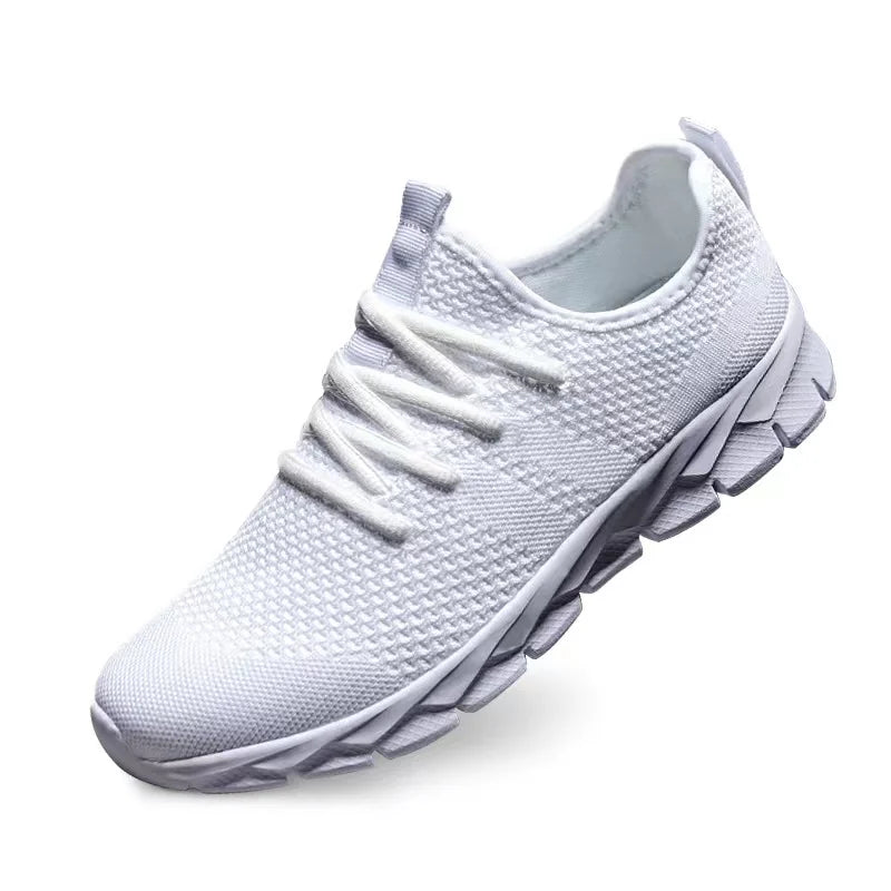 Men's shoes Four Seasons new plus size Flying weaving Lightweight Breathable Casual Sports Shoes Soft Sole Outdoor Running Shoes - PCWLDASHRES