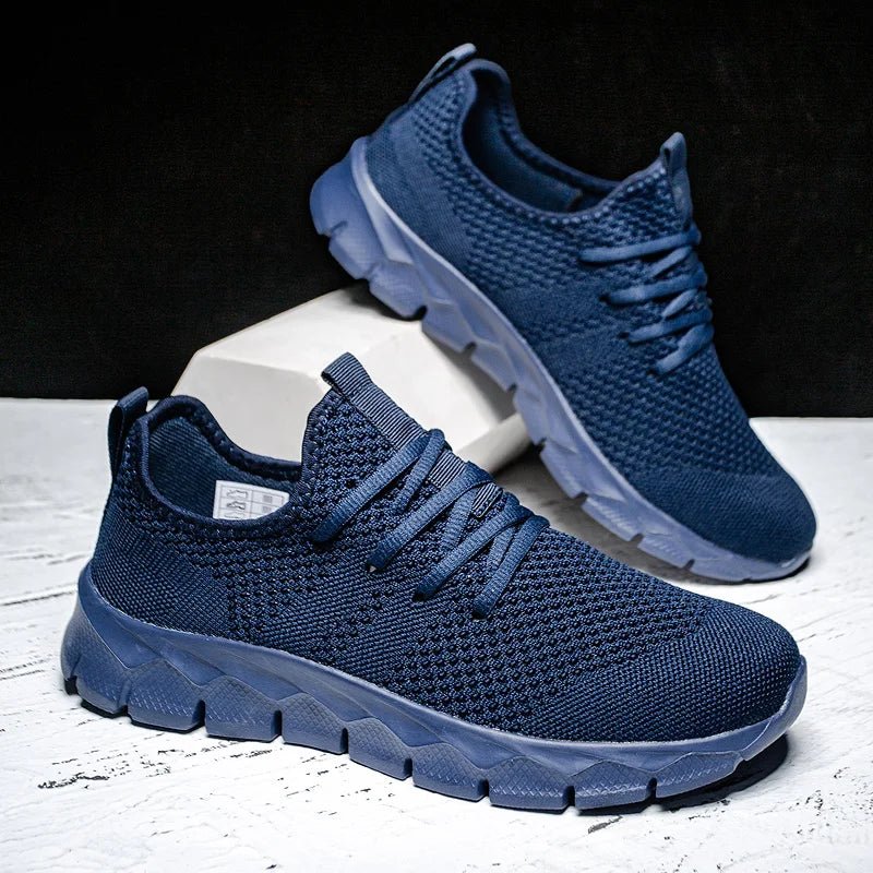 Men's shoes Four Seasons new plus size Flying weaving Lightweight Breathable Casual Sports Shoes Soft Sole Outdoor Running Shoes - PCWLDASHRES