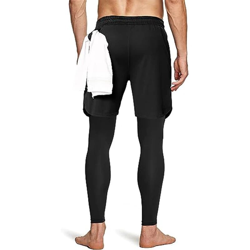 Men's Sport Pants 2 in1 Training Athletic Tracksuits Sportswear Workout Male Jogging Trousers Gym Fitness Running Pants Men - PCWLDASHRES