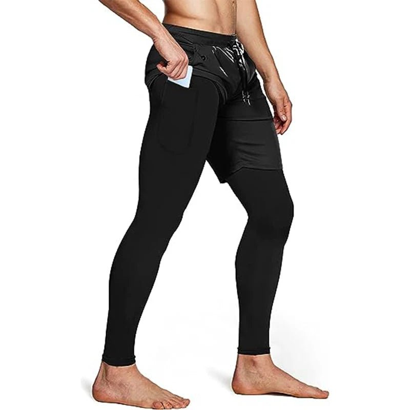 Men's Sport Pants 2 in1 Training Athletic Tracksuits Sportswear Workout Male Jogging Trousers Gym Fitness Running Pants Men - PCWLDASHRES