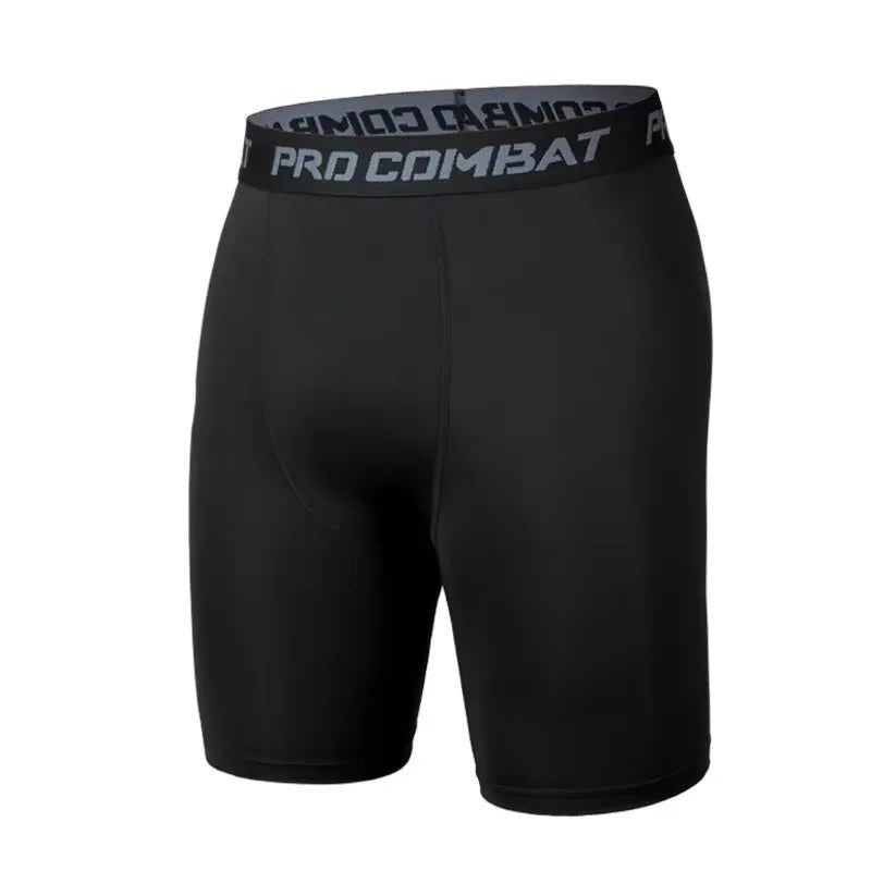 Men's Sports Leggings, Bottoming Shorts, Quick - drying Stretch Fitness, Running, Track and Field, Basketball Training, Compressio - PCWLDASHRES