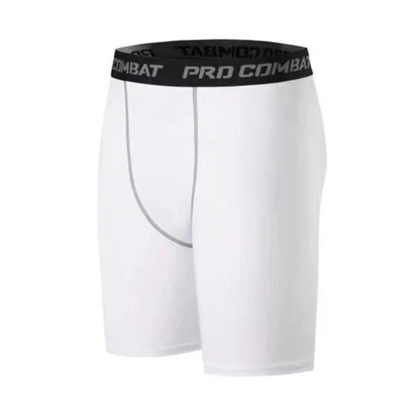 Men's Sports Leggings, Bottoming Shorts, Quick - drying Stretch Fitness, Running, Track and Field, Basketball Training, Compressio - PCWLDASHRES