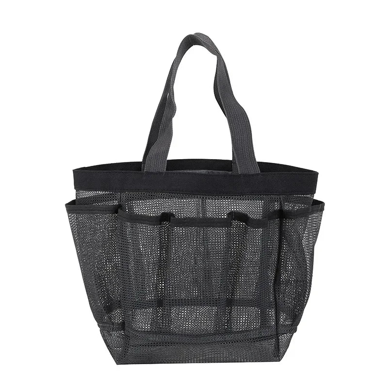 Mesh Beach Bags Tote Bag with 8 Pockets Waterproof Lightweight Foldable Tote Bag Oversized Pool Bag - PCWLDASHRES