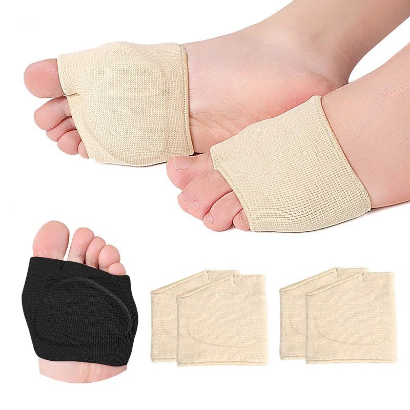 Metatarsal Pads for Women and Men Forefoot Pad for Ball of Foot Pain Relief Insoles Half Sock Support Soft Gel Foot Cushion 2pcs - PCWLDASHRES
