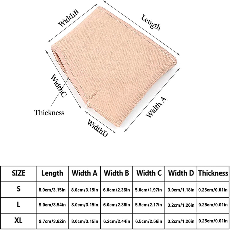 Metatarsal Pads for Women and Men Forefoot Pad for Ball of Foot Pain Relief Insoles Half Sock Support Soft Gel Foot Cushion 2pcs - PCWLDASHRES