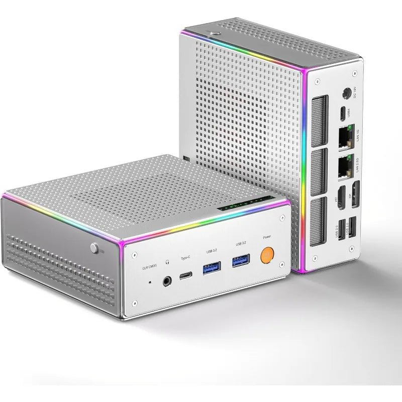 Mini PC AMD Ryzen 7 8845HS 32GB(Dual Channel) DDR5 512GB PCIe4.0 SSD AMD Radeon 660M Computers Support Four Screen Display - PCWLDASHRES