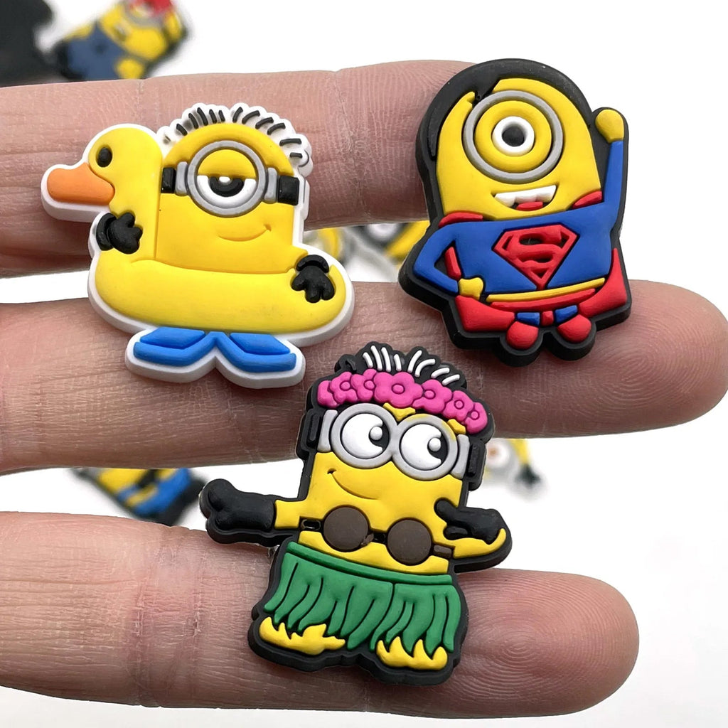MINISO 12pcs/set Cartoon Shoes Charms PVC Accessories DIY Shoe Decoration For Clogs Sandal Garden Buckle X - mas Gifts - PCWLDASHRES