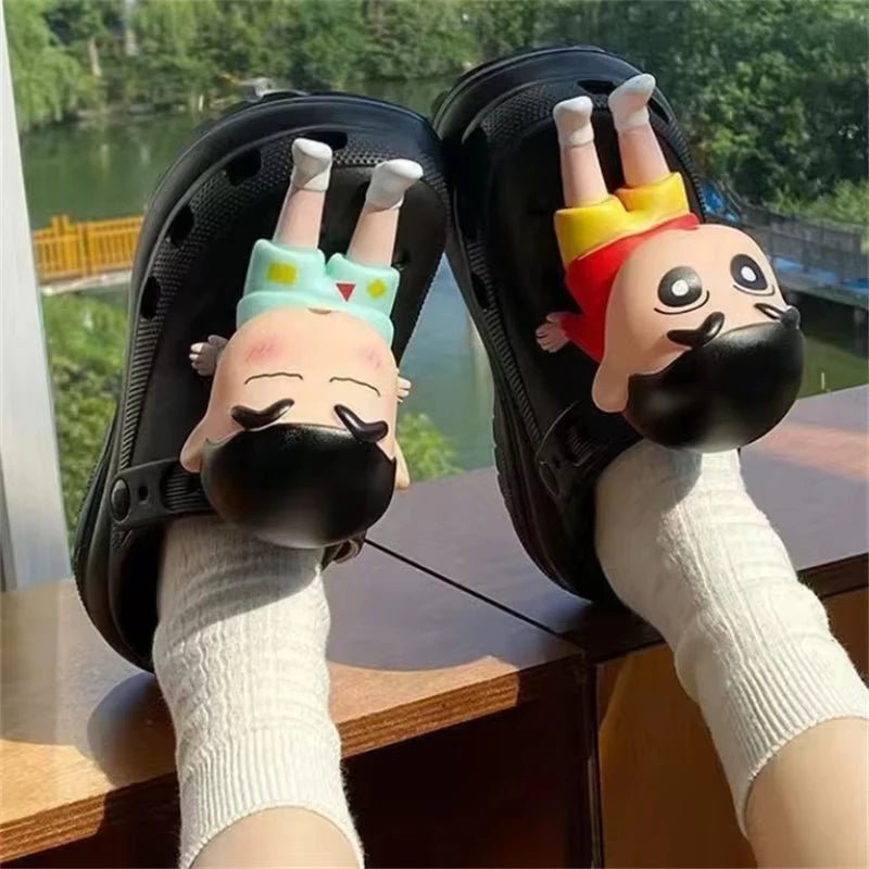 MINISO Personality Cute Cartoon 3D Shoe Charms Funny DIY Sandal & Clog Decorations Holiday Gift For Boys And Girls - PCWLDASHRES