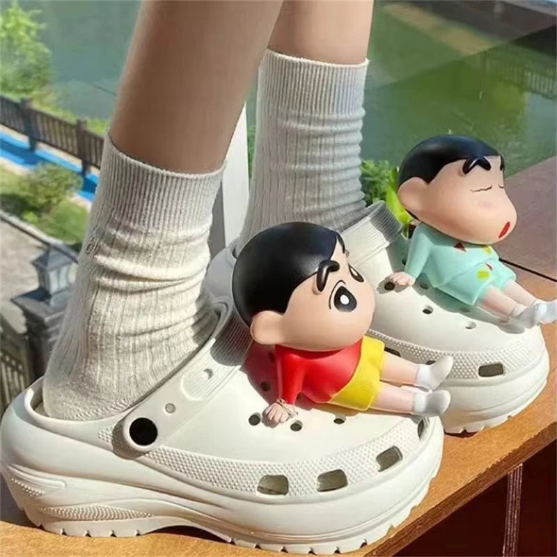 MINISO Personality Cute Cartoon 3D Shoe Charms Funny DIY Sandal & Clog Decorations Holiday Gift For Boys And Girls - PCWLDASHRES