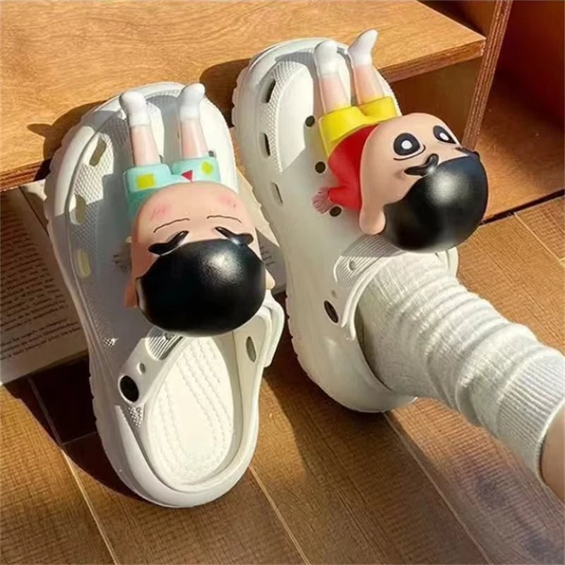 MINISO Personality Cute Cartoon 3D Shoe Charms Funny DIY Sandal & Clog Decorations Holiday Gift For Boys And Girls - PCWLDASHRES