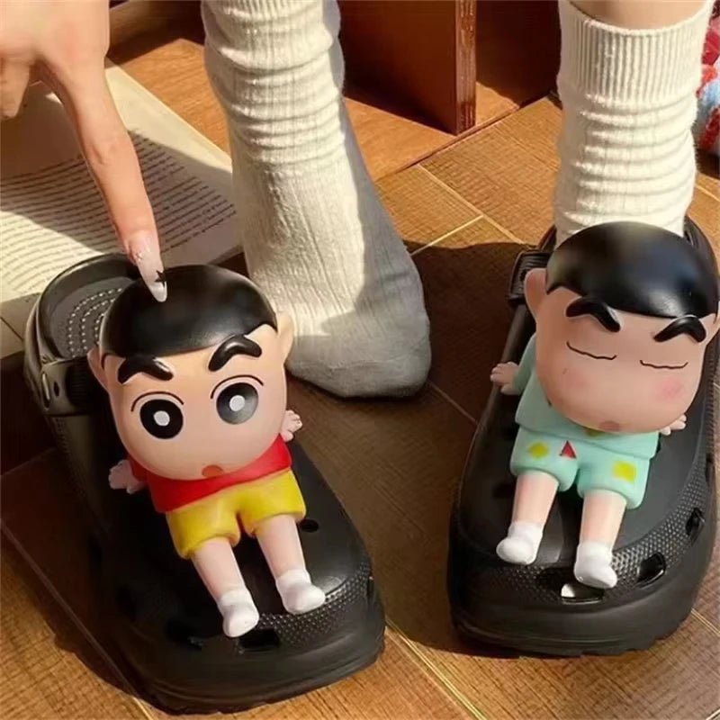MINISO Personality Cute Cartoon 3D Shoe Charms Funny DIY Sandal & Clog Decorations Holiday Gift For Boys And Girls - PCWLDASHRES