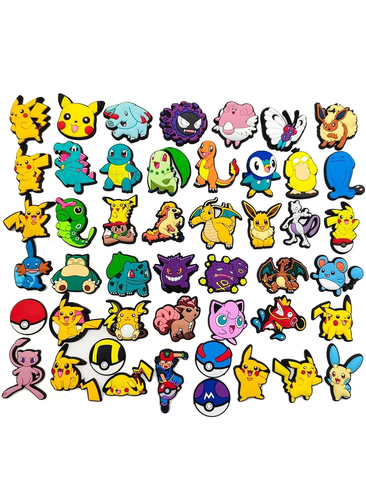 MINISO Pokemon Shoe Charms Decoration Buckle Dinosaur PVC Sandals Accessories Kids Gifts - PCWLDASHRES