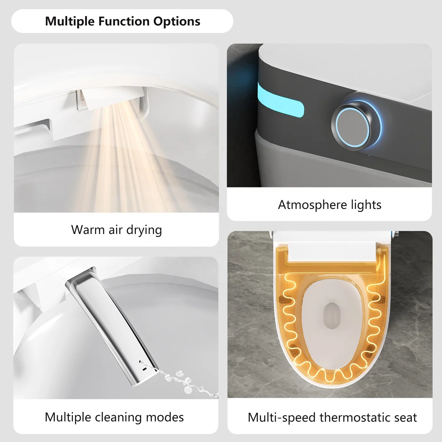 Modern Inodoro Foot Sensor Sanitary Ware Automatic Ceramic Bathroom WC Floor Mounted Smart Toilet With Tank - PCWLDASHRES