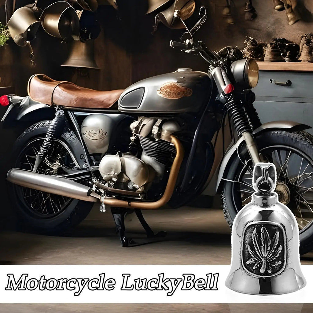 Motorcycle Bell Motorcycle Ride Bell For Bikers Titanium Steel Punk Art Ornament For Cruising Touring Urban - Commuting Long - PCWLDASHRES