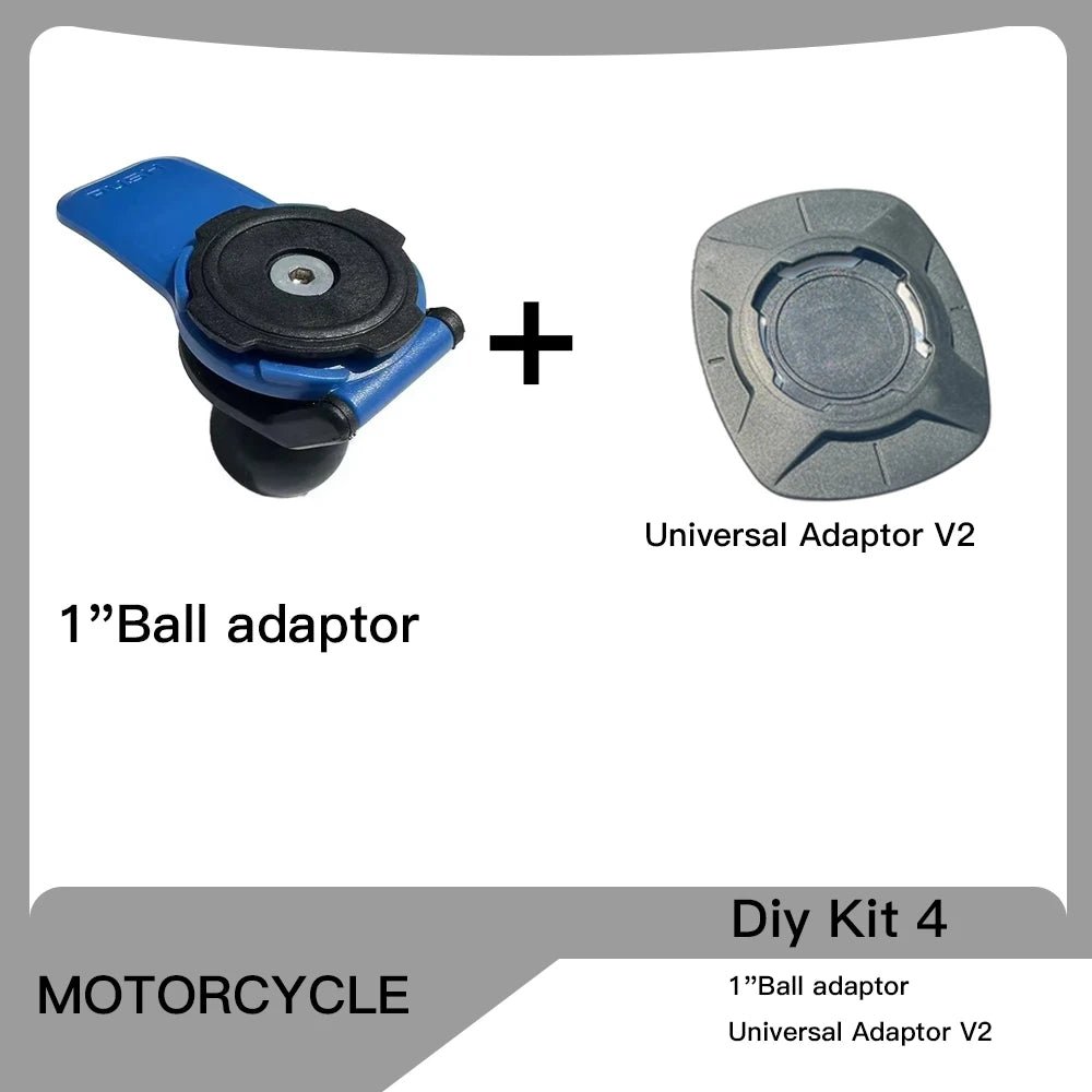 Motorcycle Handlebar Stem Fork Mount Holder Phone Mount Universal Adaptors 1 ball Mirror Scooter Mount VIBRATION DAMPENER Lock - PCWLDASHRES