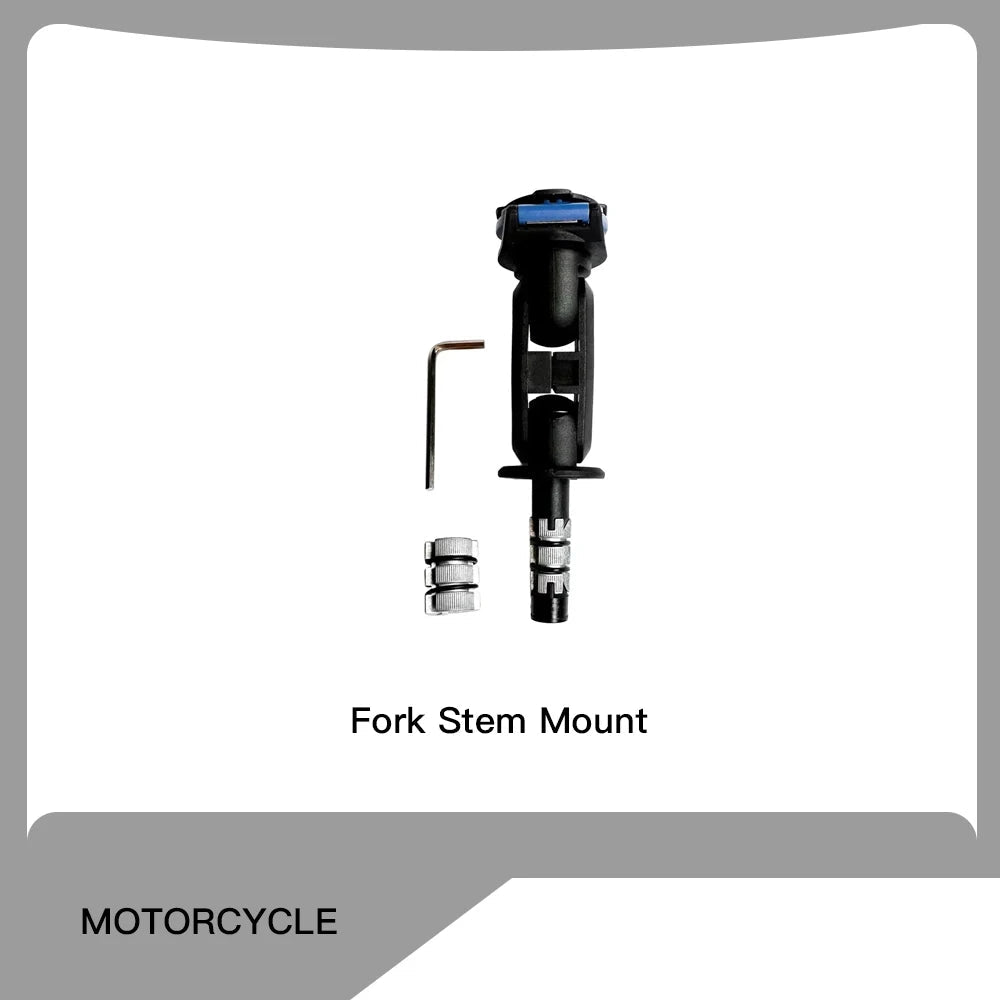 Motorcycle Handlebar Stem Fork Mount Holder Phone Mount Universal Adaptors 1 ball Mirror Scooter Mount VIBRATION DAMPENER Lock - PCWLDASHRES