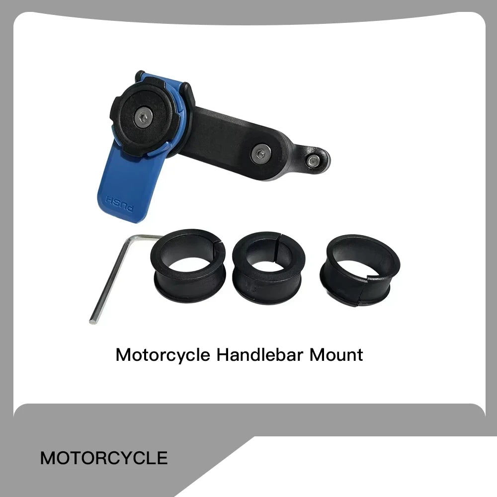 Motorcycle Handlebar Stem Fork Mount Holder Phone Mount Universal Adaptors 1 ball Mirror Scooter Mount VIBRATION DAMPENER Lock - PCWLDASHRES